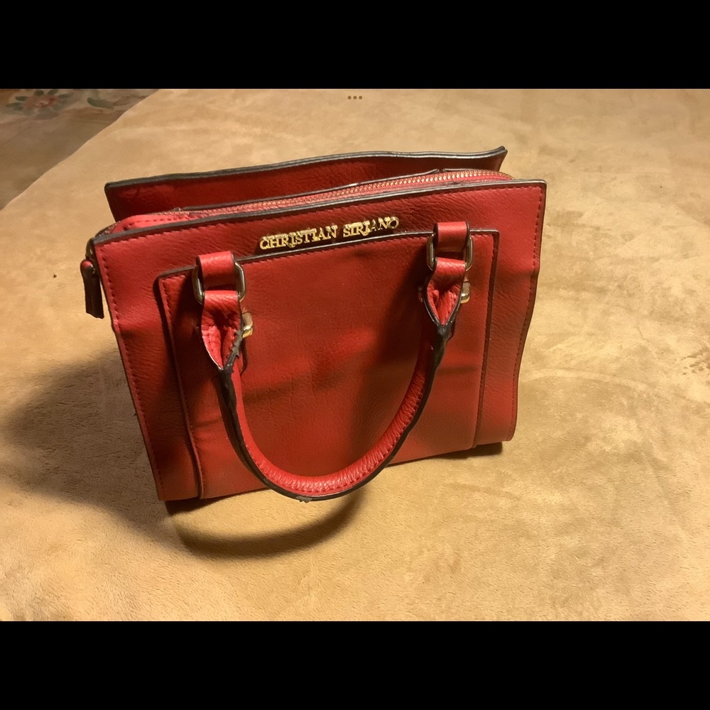 Christian Siriano Cherry Red Fashion Handbag